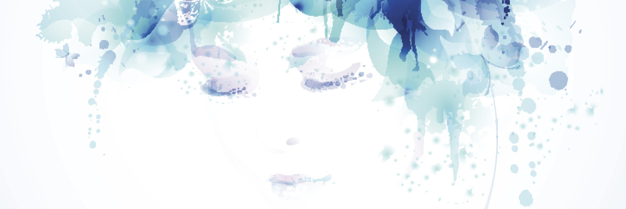 When You Perceive Me as 'Difficult' Because of My Illness An illustration of a woman with a blue flower crown.