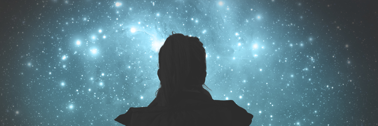 Cancer Warrior: Your Star Will Never Fade Girl watching the stars. Stars are digital illustration.