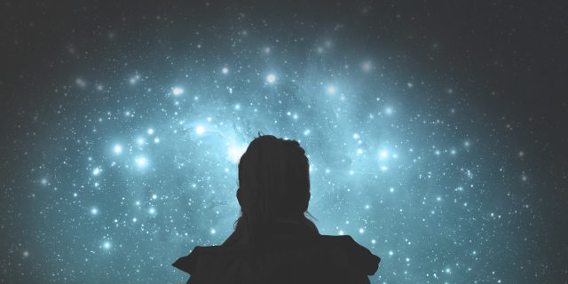 Cancer Warrior: Your Star Will Never Fade Girl watching the stars. Stars are digital illustration.