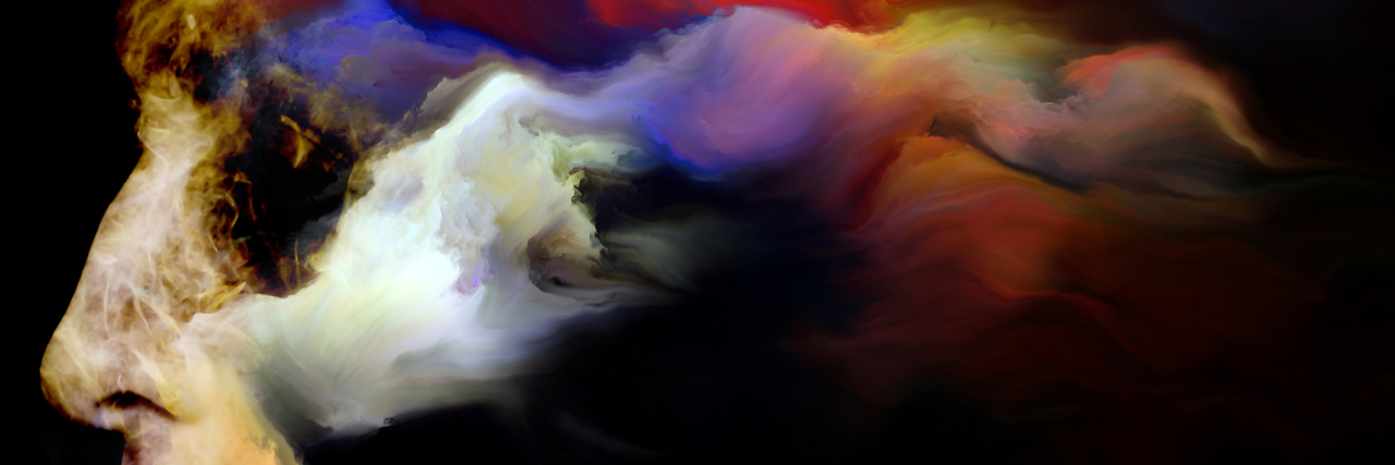 What to Know When I Feel Like a Prisoner of My Mind With Asperger's woman with colorful mind