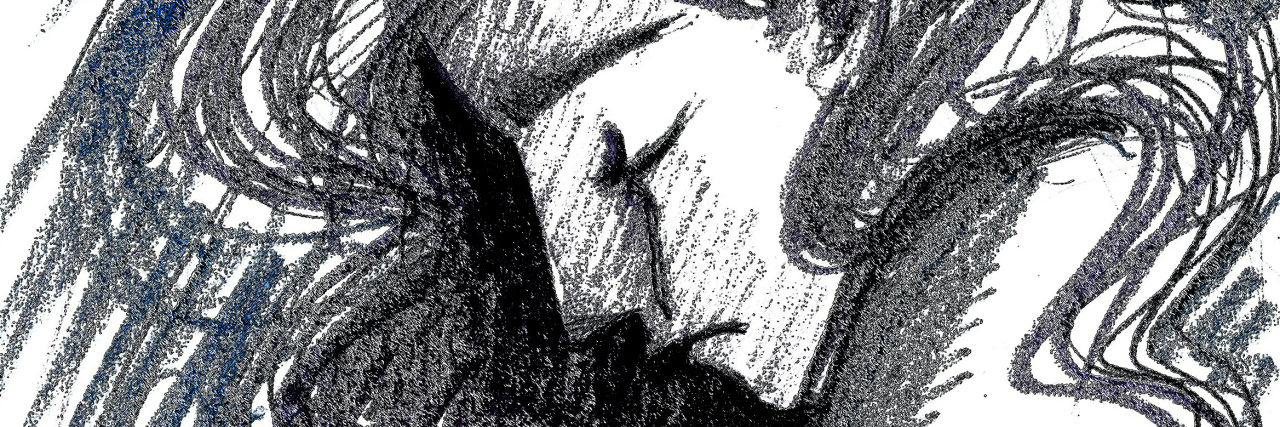 Autism and Vulnerability to Sexual Assault Drawing of sad girl in tears.