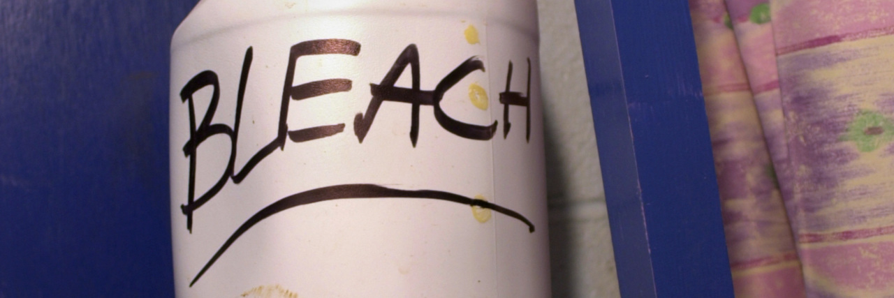 Please Stop Trying to Cure My Autism Bottle of bleach.