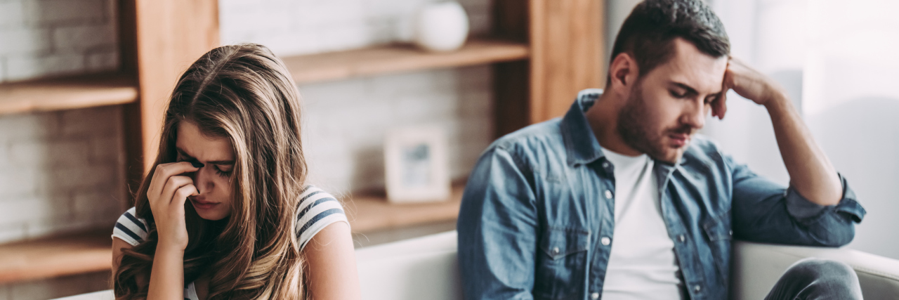 The Most 'Embarrassing' Part of My Bipolar Disorder couple upset or arguing