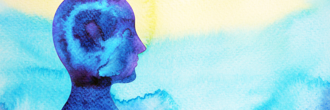 What It's Like Having Cough Variant Asthma watercolor painting of person's profile