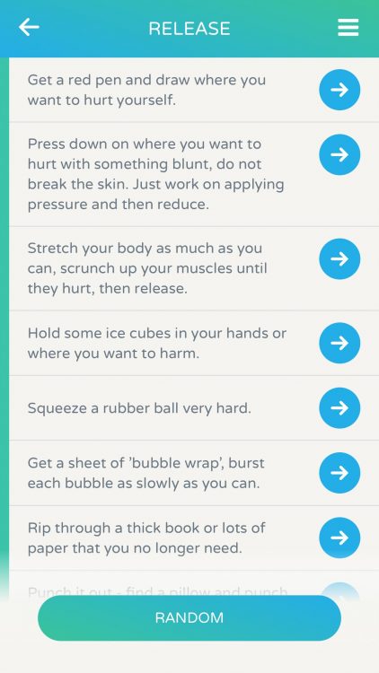 Calm Harm app