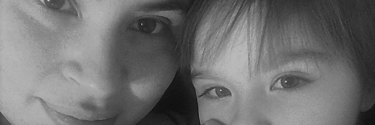 Today, My Daughter on the Autism Spectrum and I Took a Break selfie of mom and autistic daughter