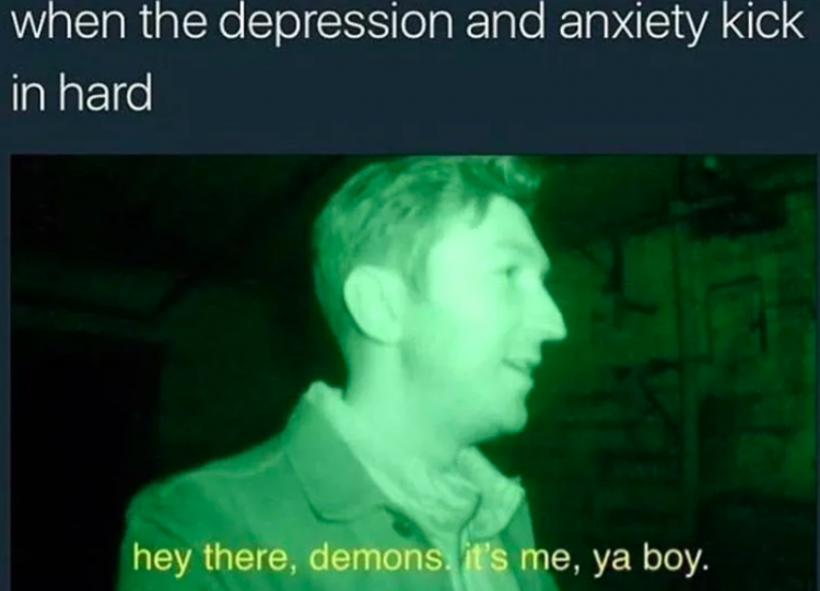 depression it's me ya boy meme