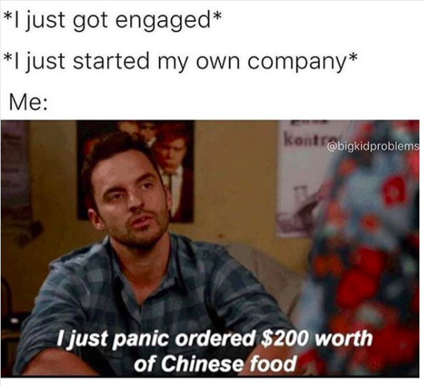 panic ordered chines food meme