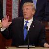 Trump speaking during his State of the Union address.