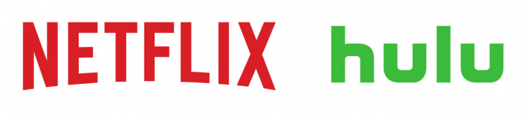 netflix and hulu logos