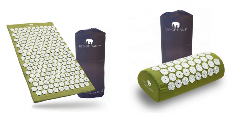 bed of nails acupressure mat and pillow