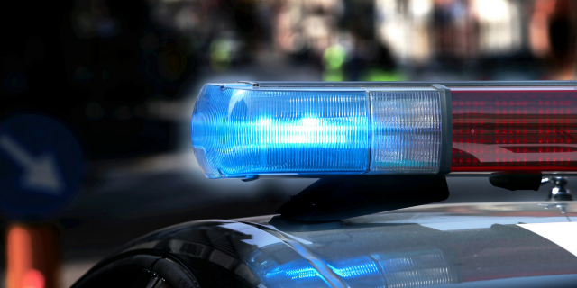top of police car