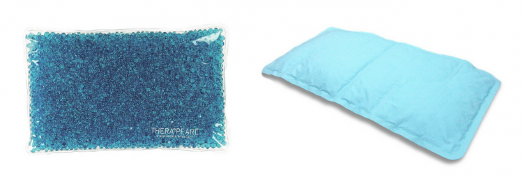 therapearl ice pack and gel'o cooling pillow mat