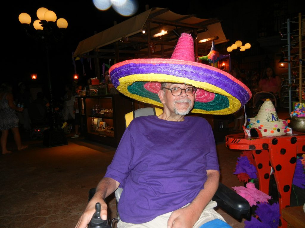 Ben at the Mexican Pavilion at Epcot, Walt Disney World