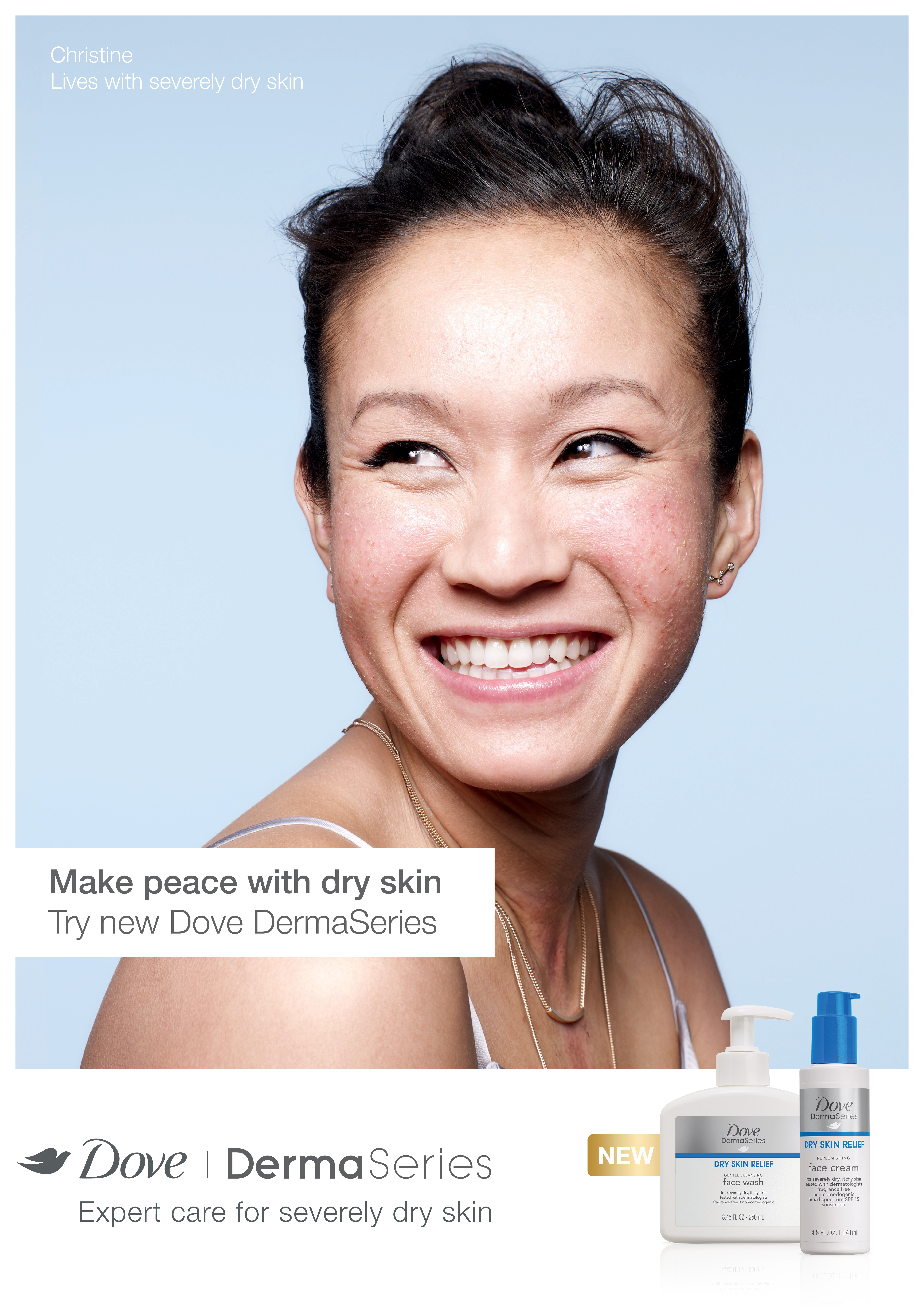 Christine from from Dove DermaSeries campaign