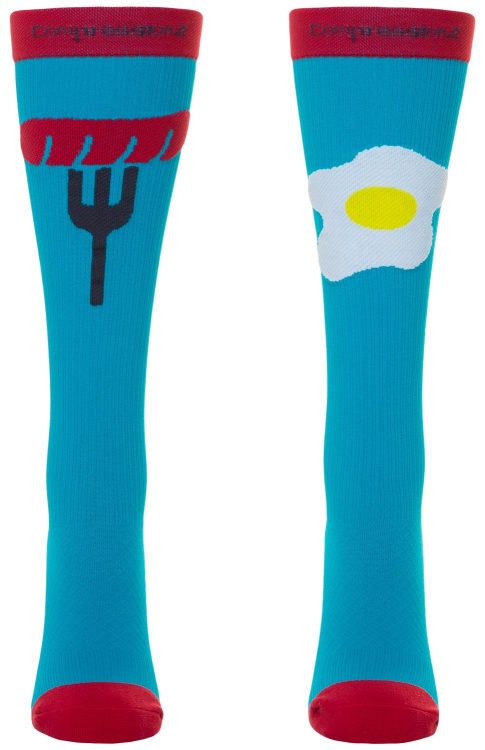 compressionz bacon and eggs compression socks