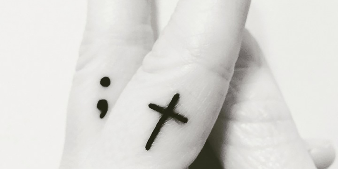 My Story Isnt Over Semicolon Temporary Tattoo - Etsy