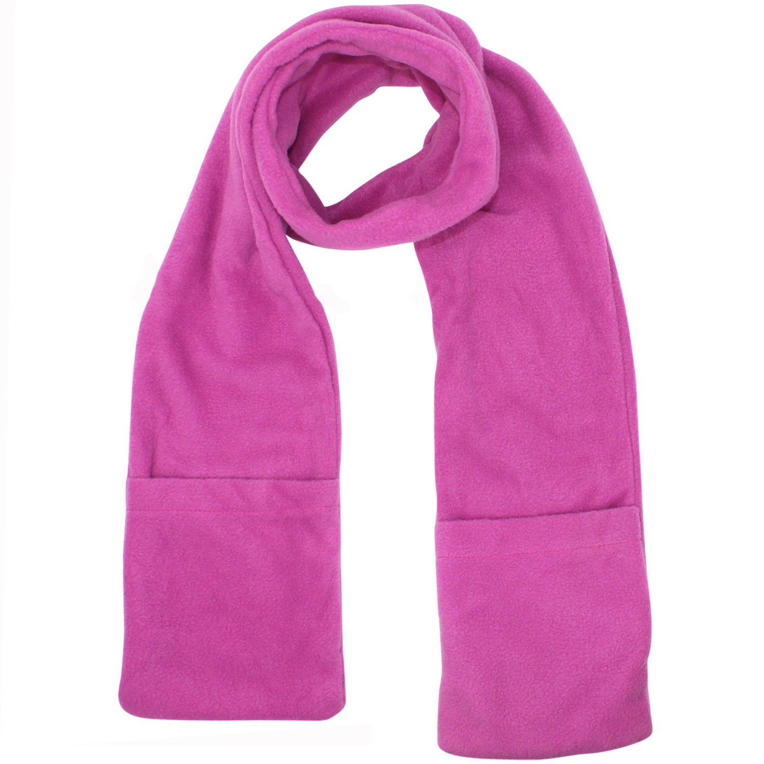 pink electric fleece scarf
