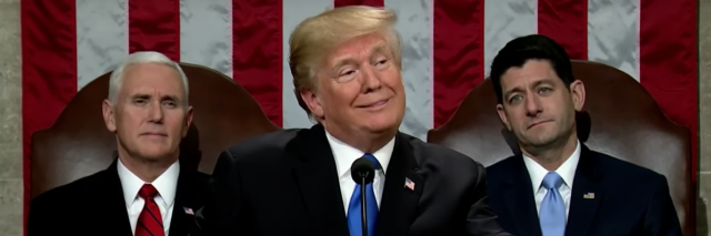donald trump at state of the union speech