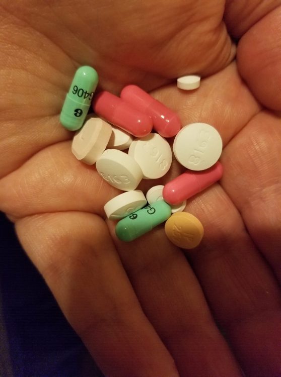 handful of pills