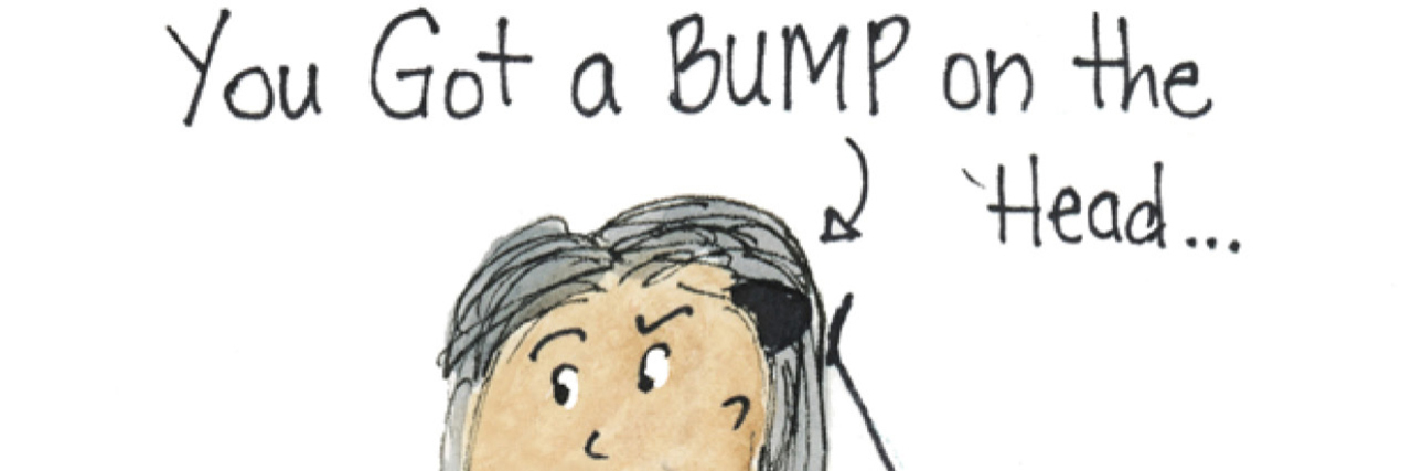 Writing a Comic Series About Post-Concussive Syndrome Brave Book 1 - What Happened cartoon image.