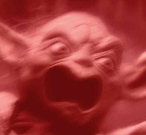 red image of yoda screaming in anger