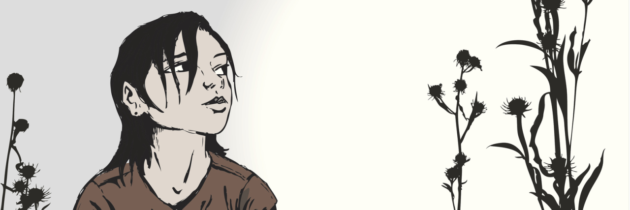 To the Body I Starved Because of My Anorexia Girl Sitting in Field