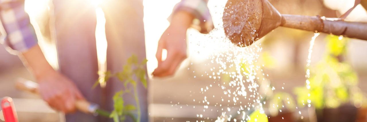 7 Acts of Kindness You Can Do for Your Chronically Ill Friends Two people gardening.