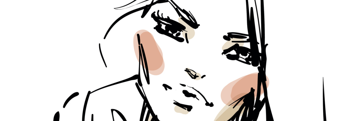 Why I'm OK With Being Defined by My Health Conditions A sketch of a woman's face.