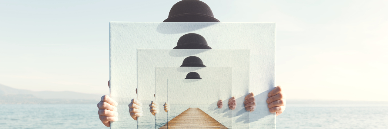 The Connection Between My Fear of Abandonment and Self-Image surreal enigmatic picture on canvas