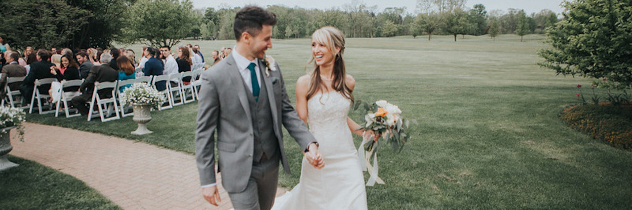 When Your Health Tests Your Wedding Vows in a Way You Didn't Expect The writer and her husband on their wedding day.