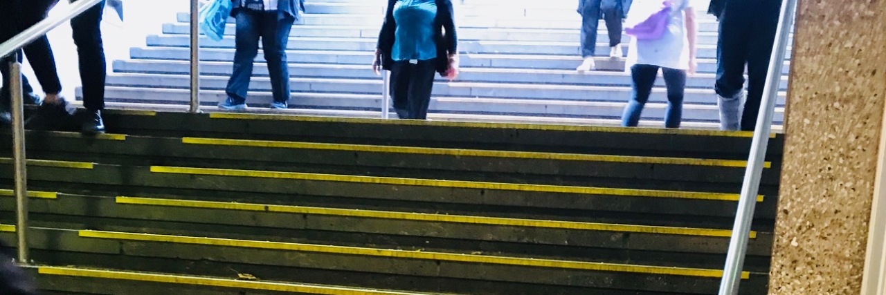 The Difficulty of Climbing Stairs With Mitochondrial Disease flight of stairs