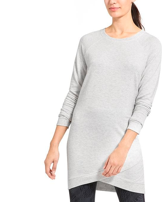light gray sweatshirt dress