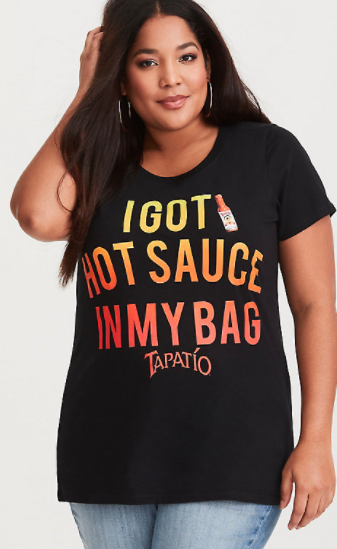 t shirt that says i got hot sauce in my bag 