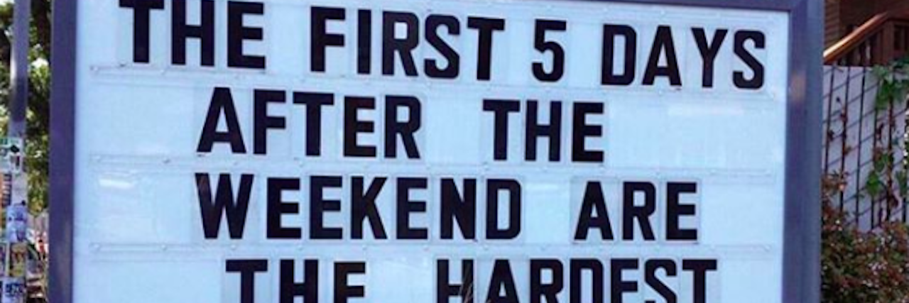 Memes That Might Make You Laugh If Today Is a Hard Mental Health Day the first 5 days after the weekend are the hardest
