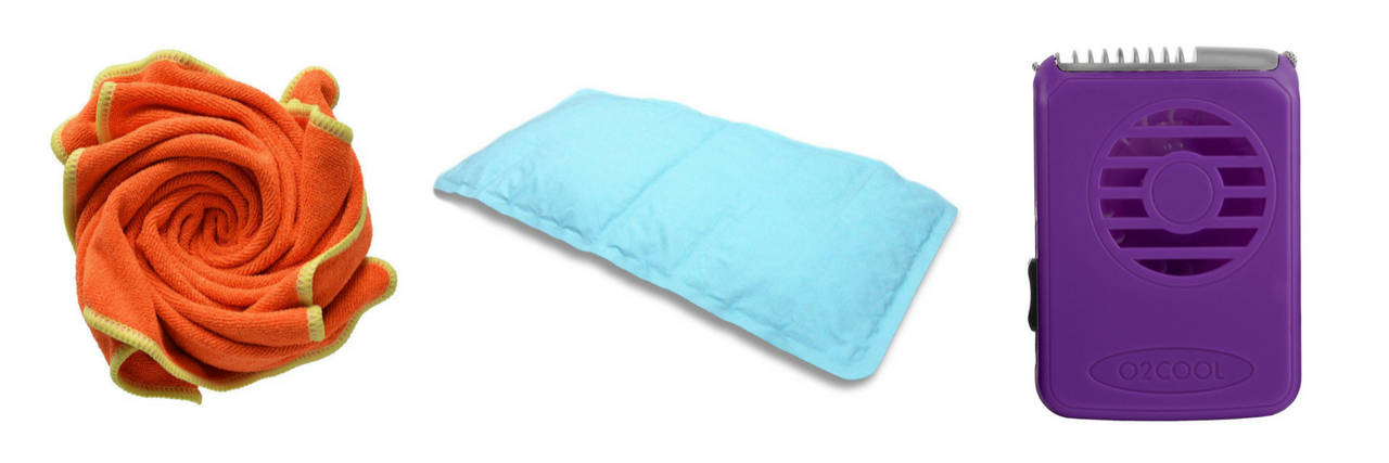 18 Products That Help People Manage Hyperhidrosis (Excessive Sweating) fast drying microfiber gym towel, gel'o cooling pillow mat and o2 cooling necklace fan