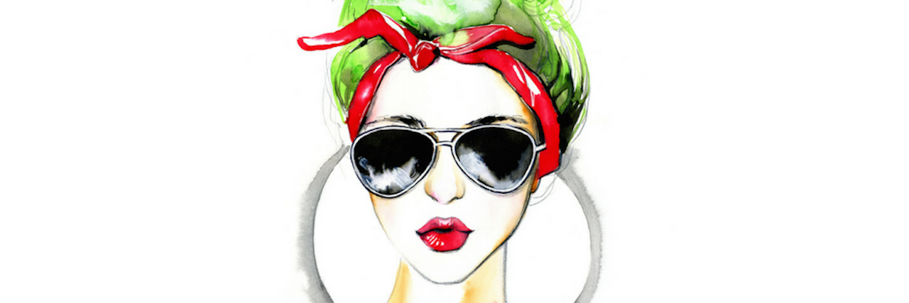 To My Fellow Warriors Battling Mental Illness Full-Time woman glasses