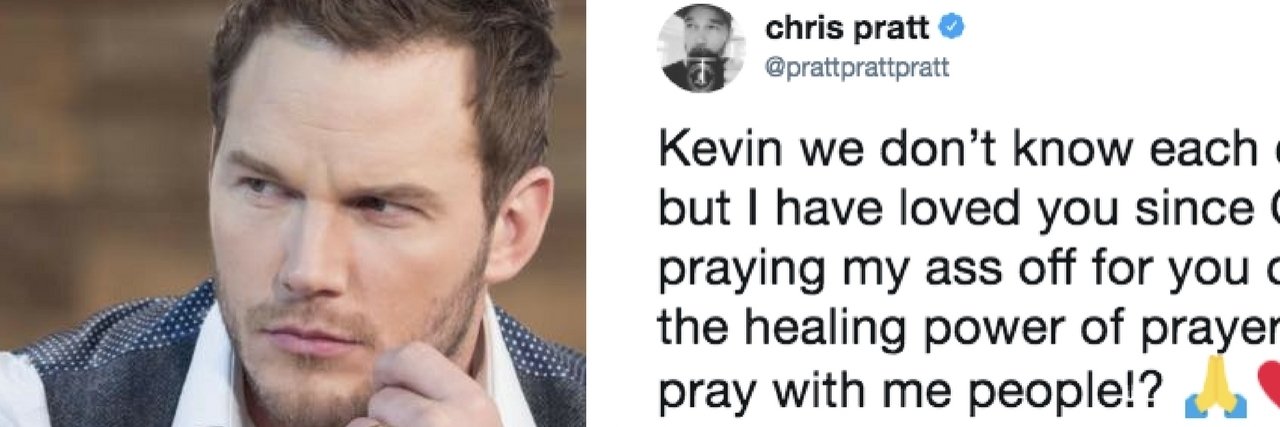 What to Know About Chris Pratt's 'Prayers' for Kevin Smith chris pratt and his tweet about praying for kevin smith
