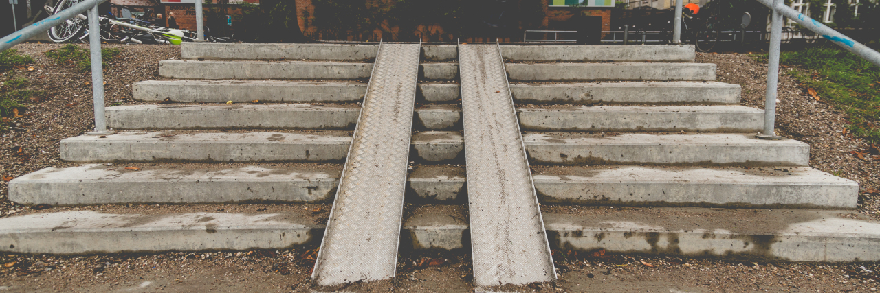 When Something 'Accessible' Actually Isn't Steep ramp in Copenhagen, Denmark.