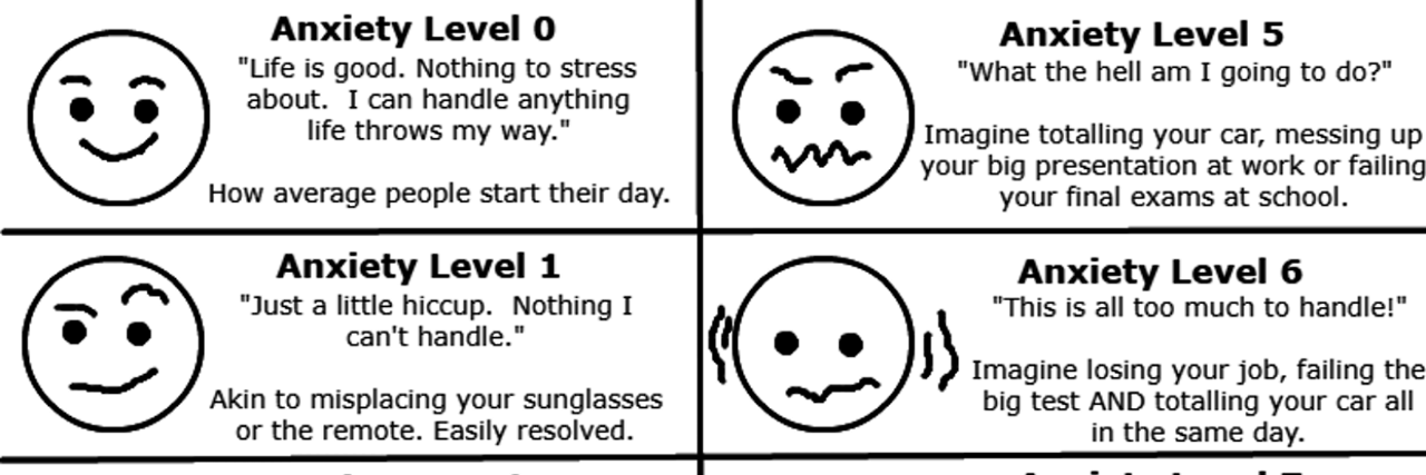 The 'Anxiety Chart' I Made to Help Others Understand My Anxiety anxiety chart