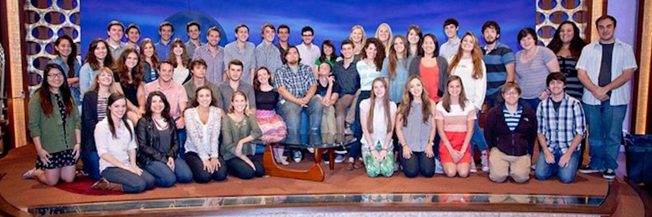 How My Time as a Conan O'Brien Show Intern Helped Me Overcome Anxiety interns for the Conan O'Brien show on set