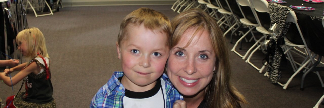 Dear Heart Community Mother and son smiling at camera