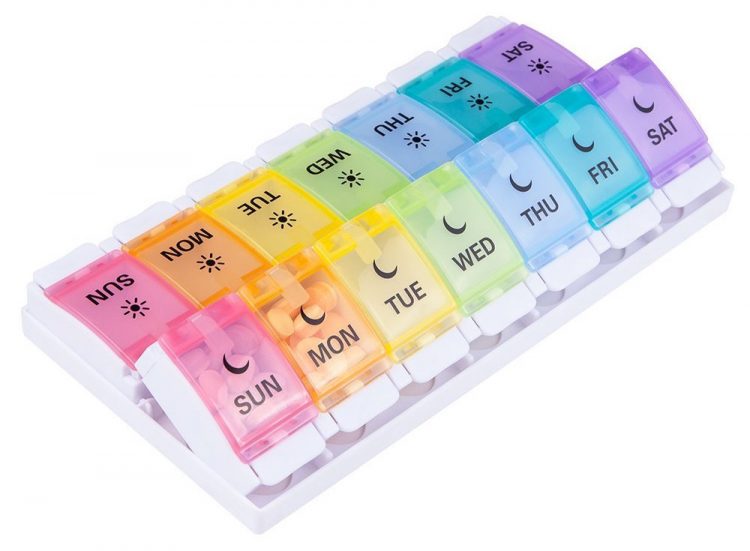 am/pm pill organizer