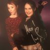 young woman with supernatural actor Ruth Connell who plays witch Rowena MacLeod at fan convention