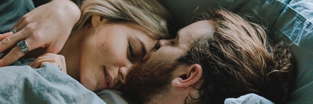 When Depression Leaves You Feeling 'Unsexy' in the Bedroom couple in bed