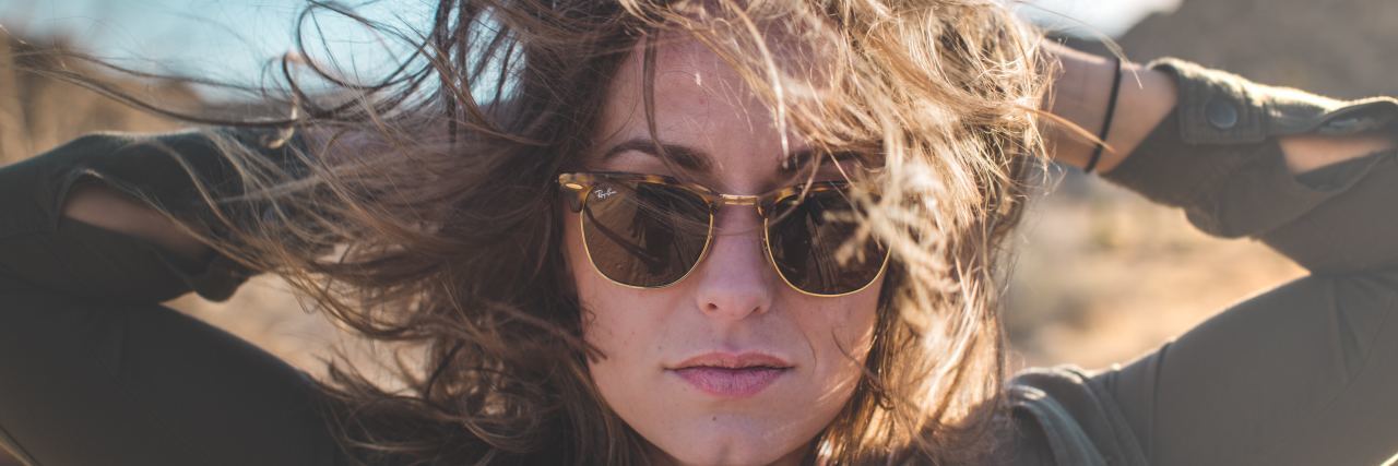 I Won't Apologize for My Anxiety woman hair blowing