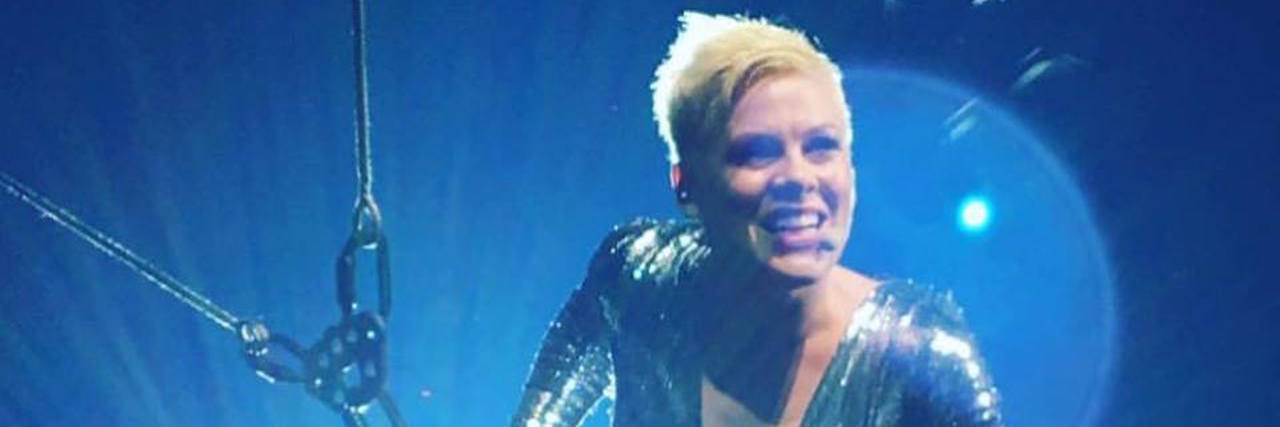 How P!nk Changed How I Treat Myself Because of My Illnesses P!nk performing in concert.