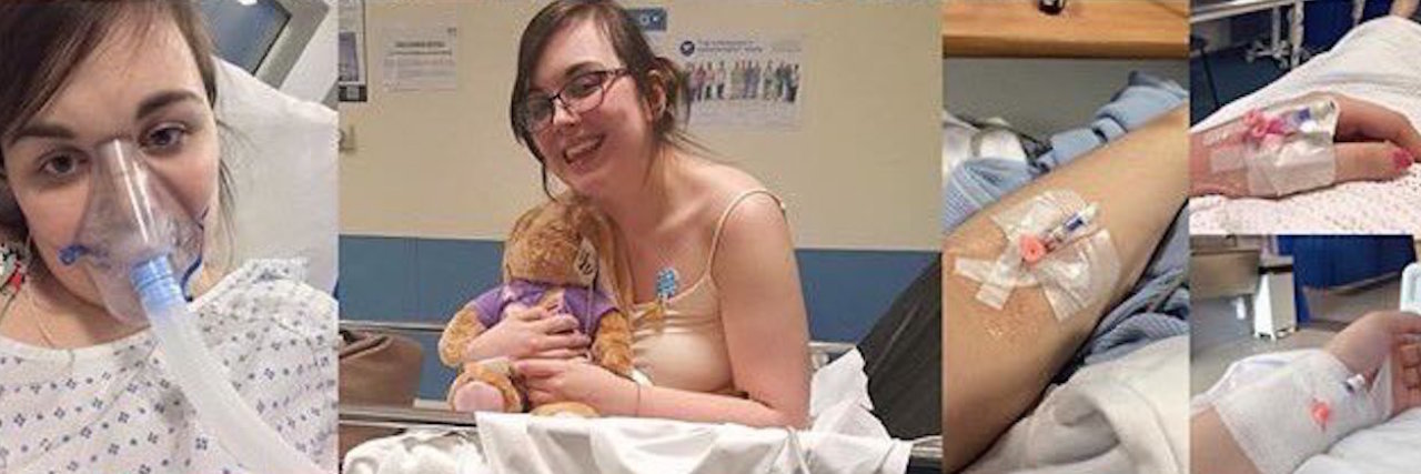 What People Don't Realize About Allergies and Anaphylaxis A photo collage with pictures of the author in the hospital.