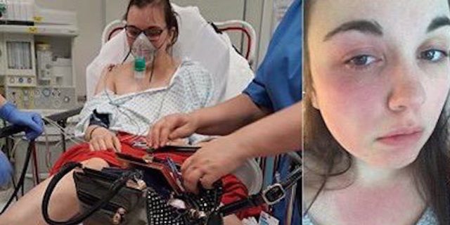 What People Don't Realize About Allergies and Anaphylaxis A photo collage with pictures of the author in the hospital.