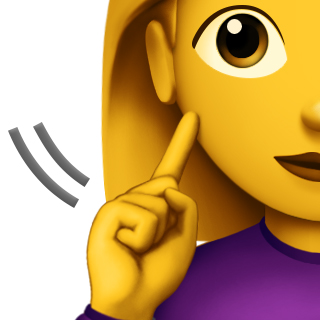 Woman emoji signing deaf